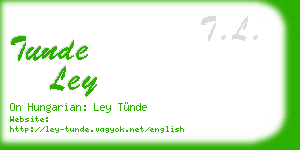 tunde ley business card